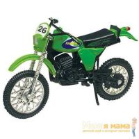 Motormax 76205 Коллекционная модель мотоцикла Kawasaki KDX250, зеленая