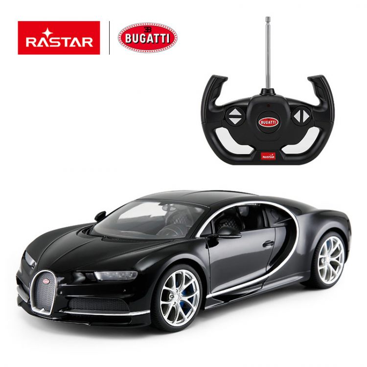 RASTAR 75700B Машинка на радиоуправлении RASTAR Bugatti Chiron, черный 1:14