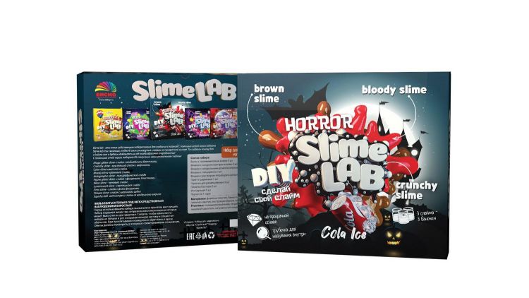 ВИСМА 809пл Набор для экспериментов ВИСМА Slime lab Хоррор. Кола Айс