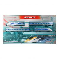 ABtoys (АБтойс) C-00407 Железная дорога Abtoys КОМЕТА Железнодорожный экспресс 214см (голубой поезд), со световыми и звуковыми эффектами