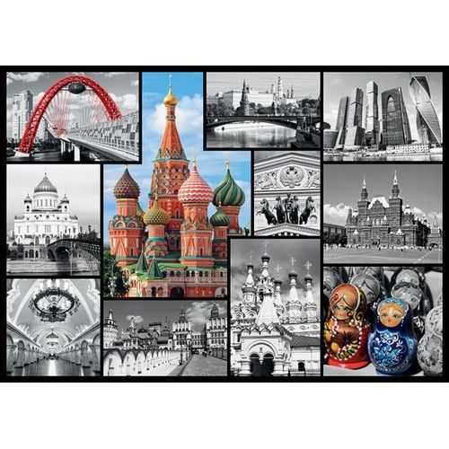 Trefl 10380 Пазлы Москва - коллаж, 1000 деталей 