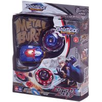 Junfa F6132/5 Игра настольная Junfa Волчок "Battle blade. Non-polar Soul "Baro" с синей сердцевиной и синим пусковым устройством, 23х19х6 см