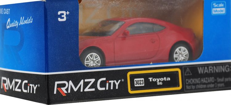 RMZ City 344023 Машина металлическая Toyota 86, 1:64, без механизмов, красная