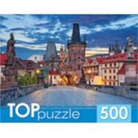 Рыжий кот ГИТП500-4207 TOPpuzzle. Пазлы 500 элементов. ПРАГА. КАРЛОВ МОСТ