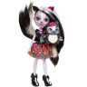 Mattel DYC75 Энчантималс Кукла Седж Скунси с любимой зверушкой, 15 см