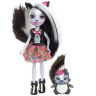 Mattel DYC75 Энчантималс Кукла Седж Скунси с любимой зверушкой, 15 см