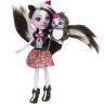 Mattel DYC75 Энчантималс Кукла Седж Скунси с любимой зверушкой, 15 см