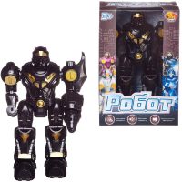 ABtoys (АБтойс) C-00133/черный Робот Abtoys черный, с эффектами, на батарейках