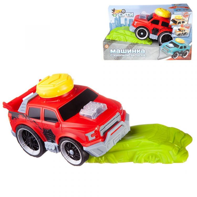 ABtoys (АБтойс) C-00417 Машинка ABtoys АвтоСити с кнопкой запуска и блоком-препятствием, на батарейках, красная ABtoys (АБтойс) C-00417 Машинка ABtoys АвтоСити с кнопкой запуска и блоком-препятствием, на батарейках, красная