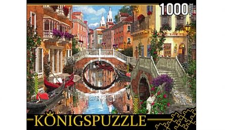 Konigspuzzle МГК1000-6494 Пазл Венецианский канал, 1000 элементов