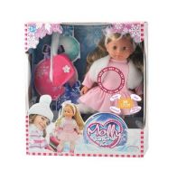 Dimian  BD1386 Кукла интерактивная Фигуристка BAMBOLINA MOLLY мягконабивная, с аксессуарами, произносит 50 слов, 40 см