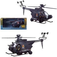 ABtoys (АБтойс) C-00394 Вертолет Abtoys Боевая Сила военный (серый) , эл/мех, световые и звуковые эффекты, в коробке