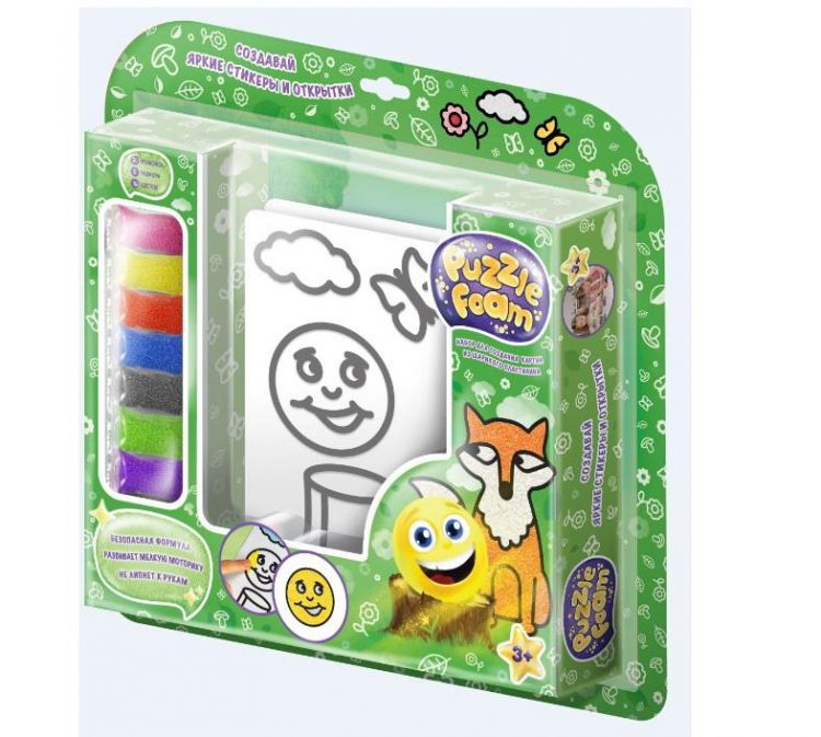 Puzzle Foam FM003 Набор для творчества Puzzle Foam Создавай яркие стикеры и открытки Колобок Puzzle Foam FM003 Набор для творчества Puzzle Foam Создавай яркие стикеры и открытки Колобок