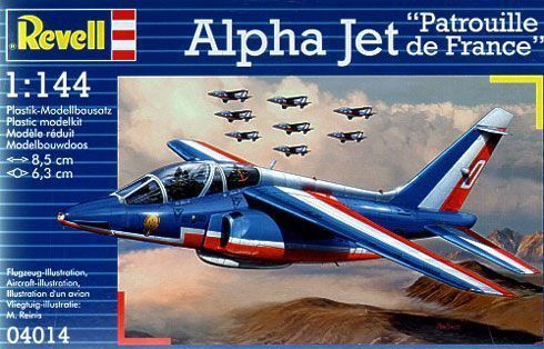 Revell 04014 Самолет-штурмовик Альфа Джет "Патруль де Франс", французский, 1:144