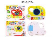 ABtoys (АБтойс) PT-01374 Гитара/музыкальный центр, 2в1, со световыми и звуковыми эффектами.