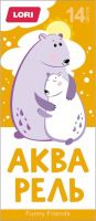 LORI Ааф-004 Акварель FUNNY FRIENDS, 14 цветов