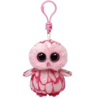 TY 36594 Beanie Boo's Брелок Совенок Pinky (розовый), 12,7 см