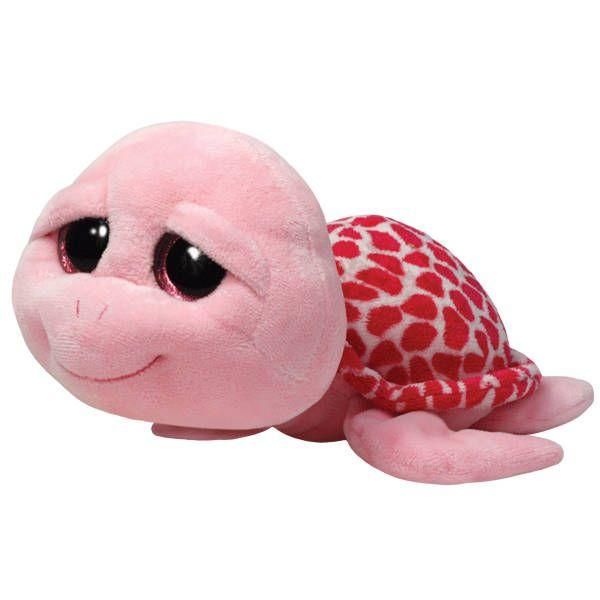 TY 36990 Beanie Boo's Мягкая игрушка черепашка Shellby (розовая), 25 см