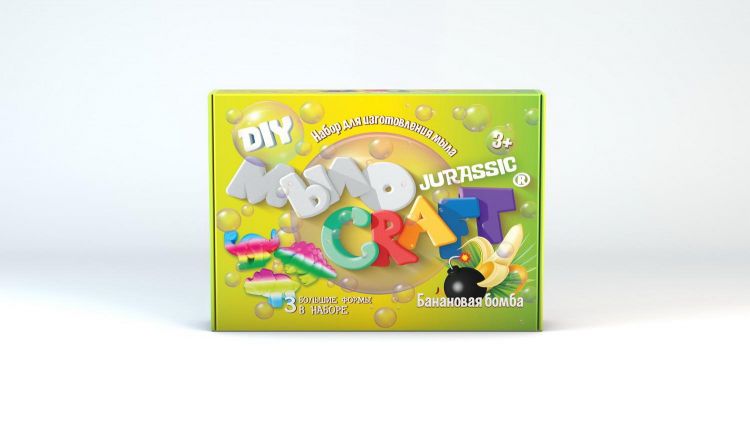 ВИСМА 899пл Набор для творчества ВИСМА Юный химик Мыло Craft Jurassic Банановая бомба ВИСМА 899пл Набор для творчества ВИСМА Юный химик Мыло Craft Jurassic Банановая бомба