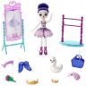 Mattel GYJ06 Энчантималс Игровой набор Балетная студия Сарели Свон и Поинт