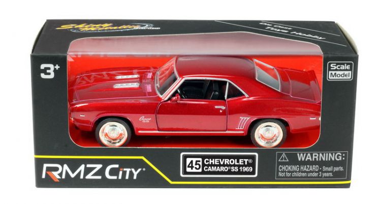 RMZ City 554026Z(F) Машина металлическая Chevrolet Camaro SS (1969), 1:32, цвет красный металлик