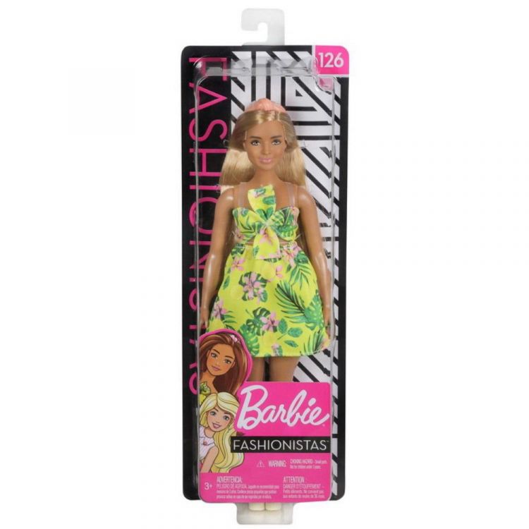 Mattel FXL59 Кукла Mattel Barbie из серии Игра с модой, в платье с цветами