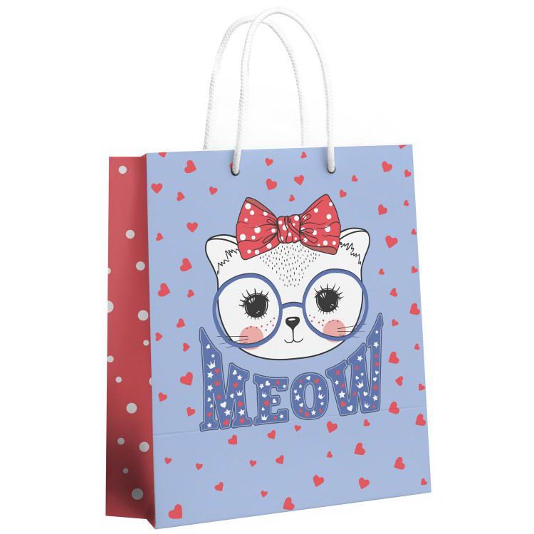 ND Play 300087 Пакет подарочный ND Play Meow, большой 250*350*100 мм