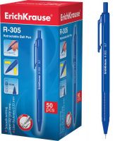 ErichKrause 39055EK Ручка шариковая автоматическая ErichKrause R-305, 0,35 мм, синие (коробка 50 шт.)