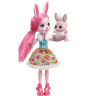 Mattel DVH88 Энчантималс Кукла Бри Кроля с любимой зверушкой, 15 см