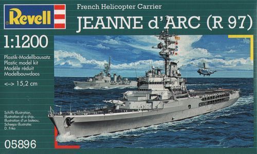 Revell 05896 Сборная модель Французский крейсер-вертолетоносец тип "Жанна д-Арк"
