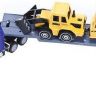 Junfa toys 1805-1E Автовоз металлический, с краном и самосвалом