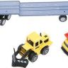 Junfa toys 1805-1E Автовоз металлический, с краном и самосвалом