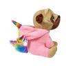 Keel toys SD2496 Мягкая игрушка Pugsley Мопс в розовом наряде радужного единорога, 21 см