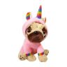 Keel toys SD2496 Мягкая игрушка Pugsley Мопс в розовом наряде радужного единорога, 21 см