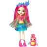 Mattel FJJ21 Энчантималс Кукла Пикки Попугай с любимой зверушкой, 15 см