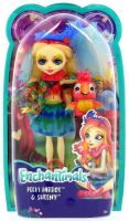 Mattel FJJ21 Энчантималс Кукла Пикки Попугай с любимой зверушкой, 15 см