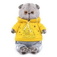 BUDI BASA Ks19-097 Мягкая игрушка Кот Басик в спортивном костюме, 19 см