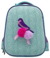 Hatber NRk-45006 Рюкзак Hatber ERGONOMIC Classic Мятное настроение 37X29X17 СМ EVA материал светоотражающий 2 отделения 2 кармана в комплекте бейдж на рулетке