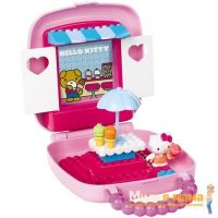 Mega Bloks 10874 Набор Hello Kitty, в чемоданчике Кафе-мороженое