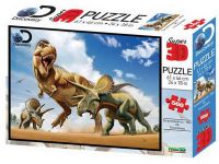 Prime 3D 10329-SBM Пазл 3D 500 Тираннозавр против трицератопса
