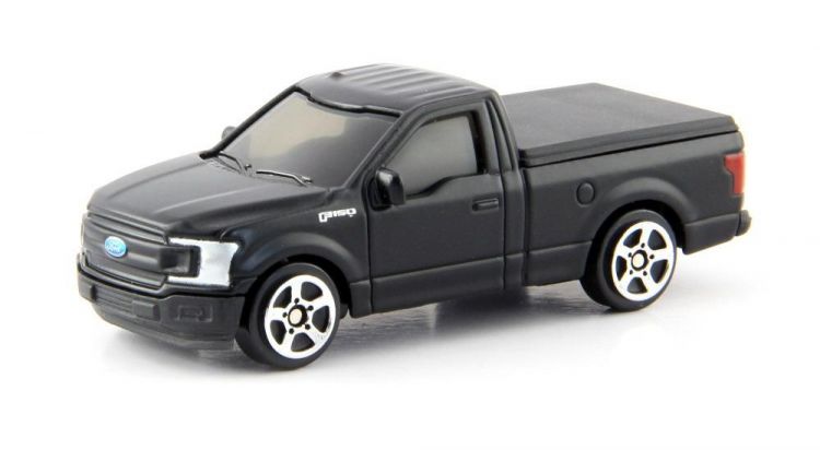 RMZ City 344037SM Машина металлическая Ford F150 2018, 1:64, цвет черный матовый