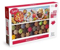 Astrel 05725 Пазл Astrel Панорама "Пряности и сладости" 2 картинки по 133 элемента