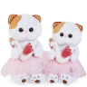 BUDI BASA LK24-006 Мягкая игрушка Кошечка Ли-Ли балерина с лебедем, 24 см