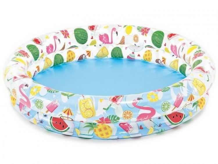 INTEX int59421NP Бассейн надувной детский INTEX "Just So Fruity Pool" (Фрукты), от 2-х лет, 122х25 см