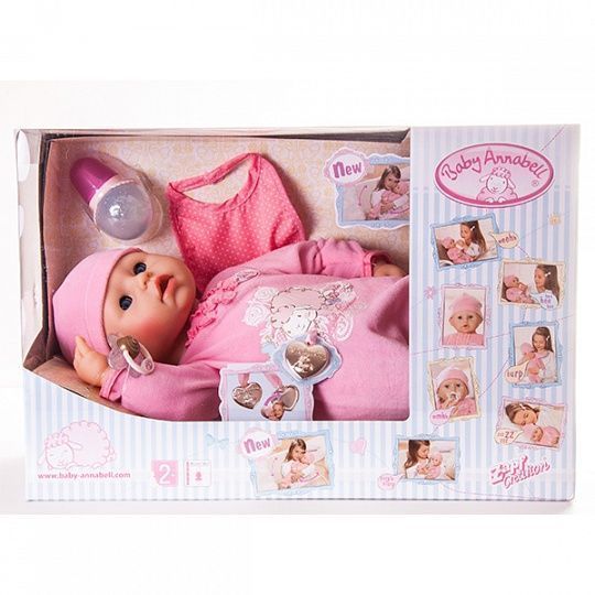 Zapf Creation Baby Annabell 794-036 Бэби Аннабель Кукла с мимикой, 46 см