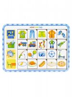 Woodlandtoys 093108 Обучающая игра Woodlandtoys Досочки ассоциации для мальчиков 19,5*27,5