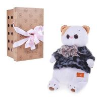 BUDI BASA LK24-009 Мягкая игрушка Кошечка Ли-Ли в шубке с бантиком, 24 см