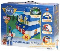 Robocar POLI 83156 Штаб-квартира (металлическая фигурка Хэли в комплекте)