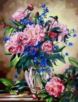 Раскраски по номерам. Букет лесных цветов, 40*50 см