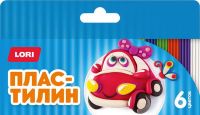 Lori Пл-018 Пластилин Детский 6 цветов, по 15 г
